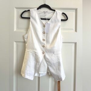 NWT Reformation Aspen Linen Top (Size 6)